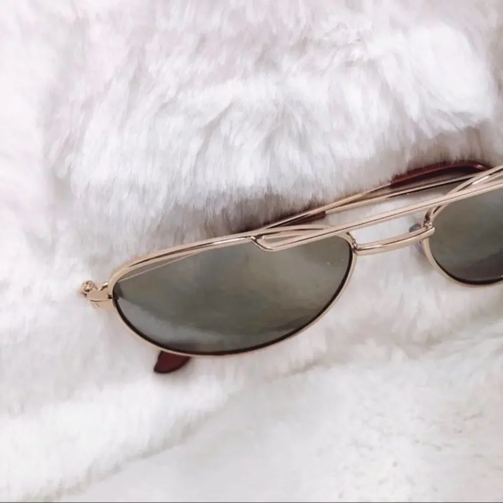 Remy Gold Mirrored Aviator Sunglasses